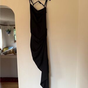 Jacquemus Black Asymmetrical Dress